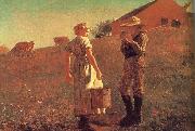 Winslow Homer Encounters oil on canvas